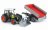 BRUDER 1:16 traktorius Claas Nectis 267F su priekiniu krautuvu ir priekaba,  2821 02112