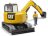 BRUDER ekskavatorius CAT Mini, 2466 