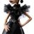 MONSTER HIGH X WEDNESDAY lėlė Trečiadienė juoda suknele, HXJ03 
