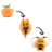 FLIPETZ pliušinis žaislas - bitė mandarine, 80107 