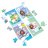 SPINMASTER GAMES dėlionių rininys Gabbys Dollhouse, 4 dėlionės, 6067990 6067990
